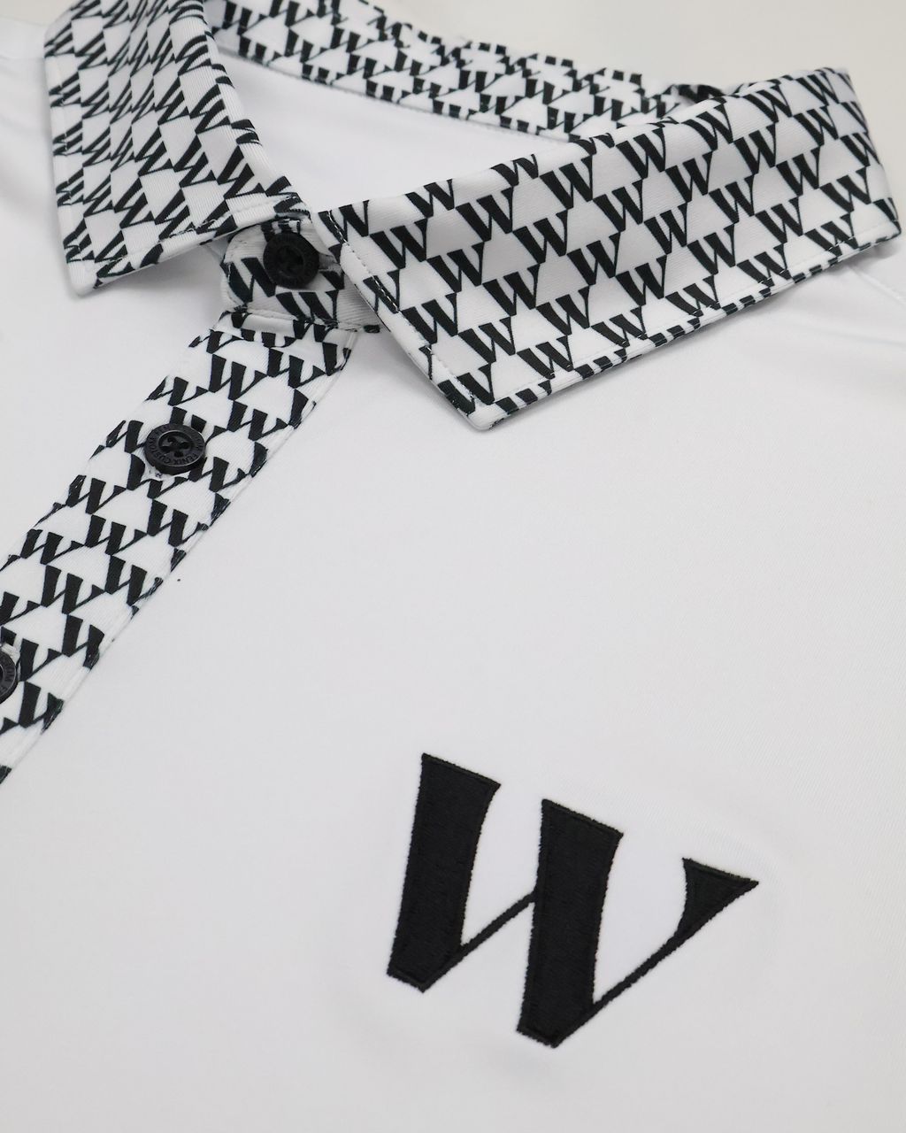 White Waitlist Golf Shirt