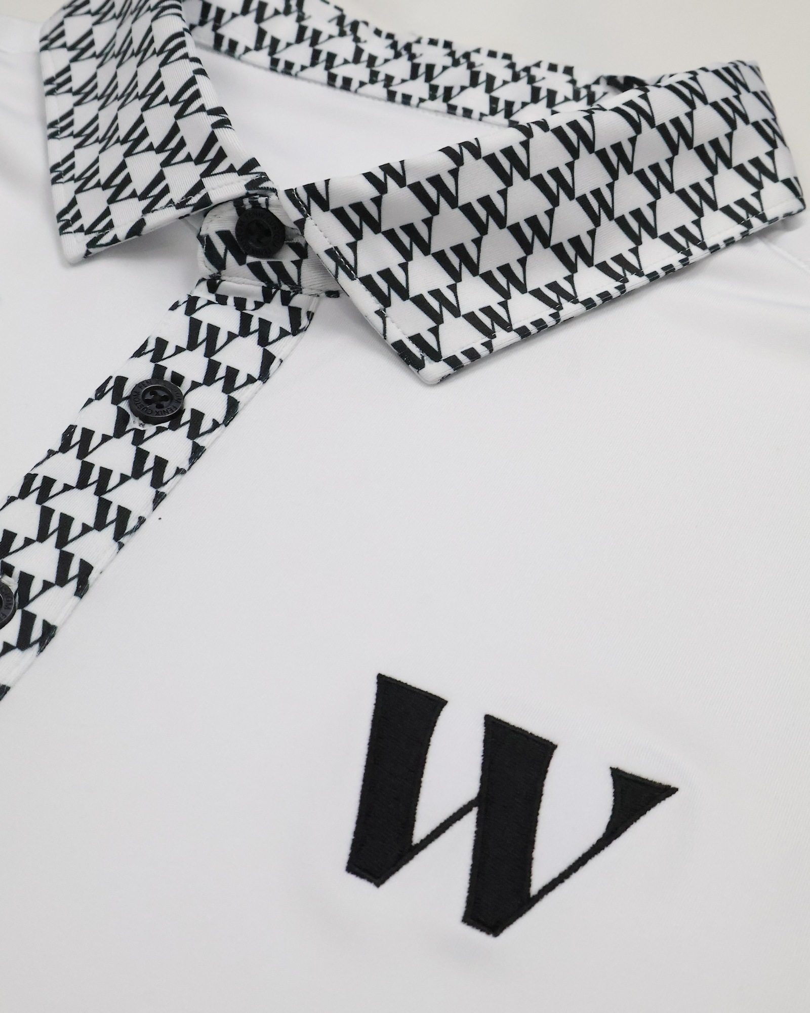 White Waitlist Golf Shirt