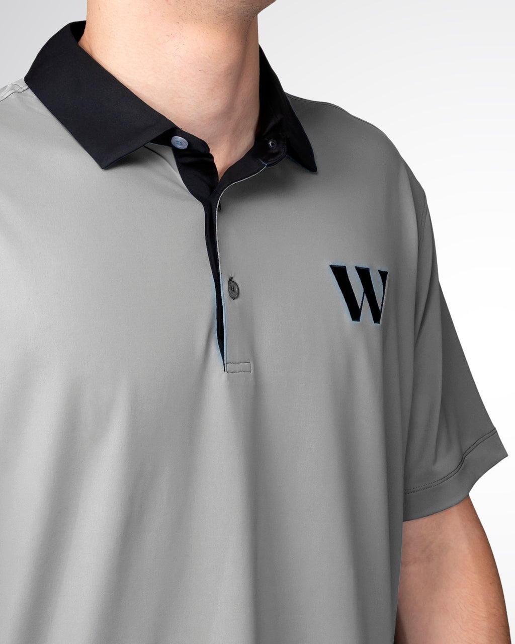 Gray & Black Waitlist Golf Shirt