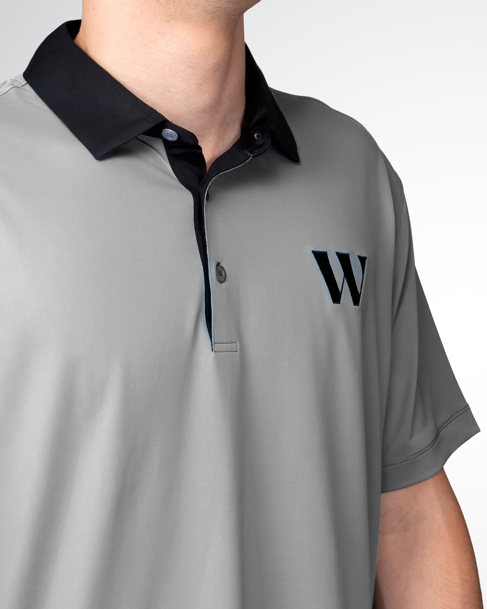 Gray & Black Waitlist Golf Shirt
