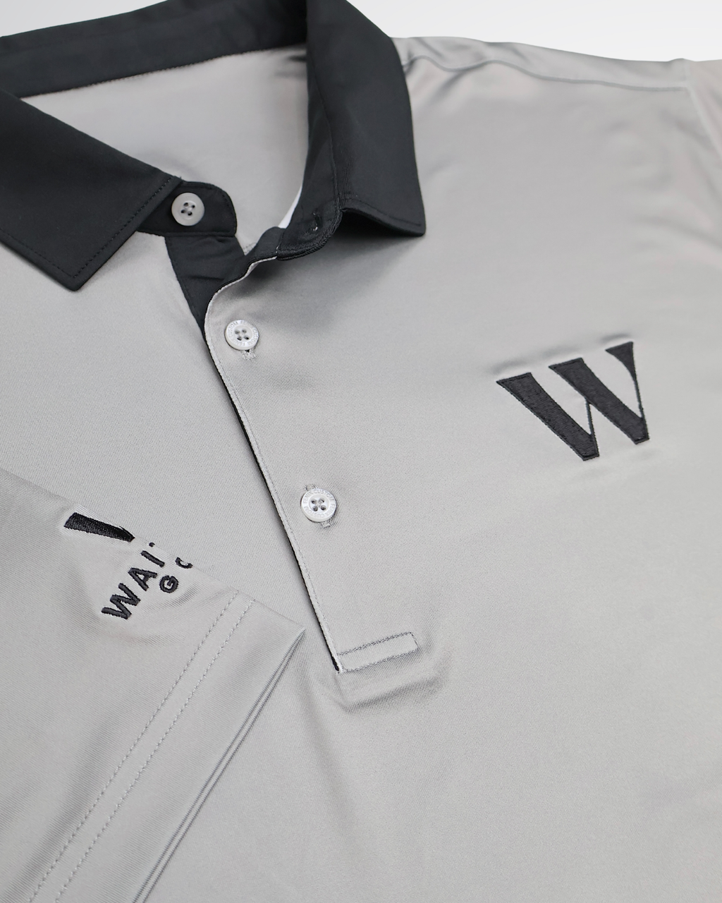 Gray & Black Waitlist Golf Shirt
