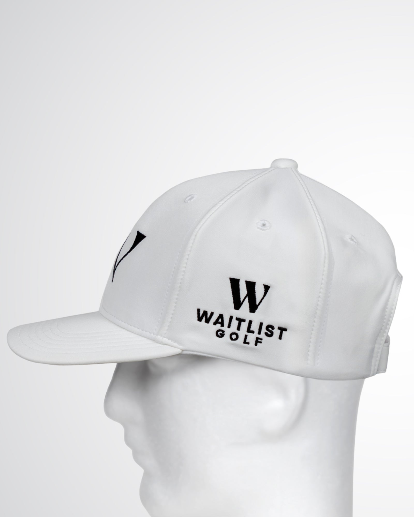 White Waitlist Golf Hat