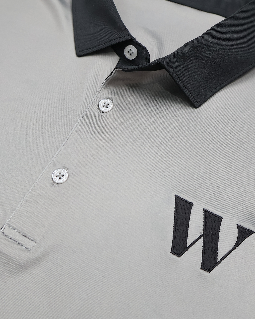 Gray & Black Waitlist Golf Shirt
