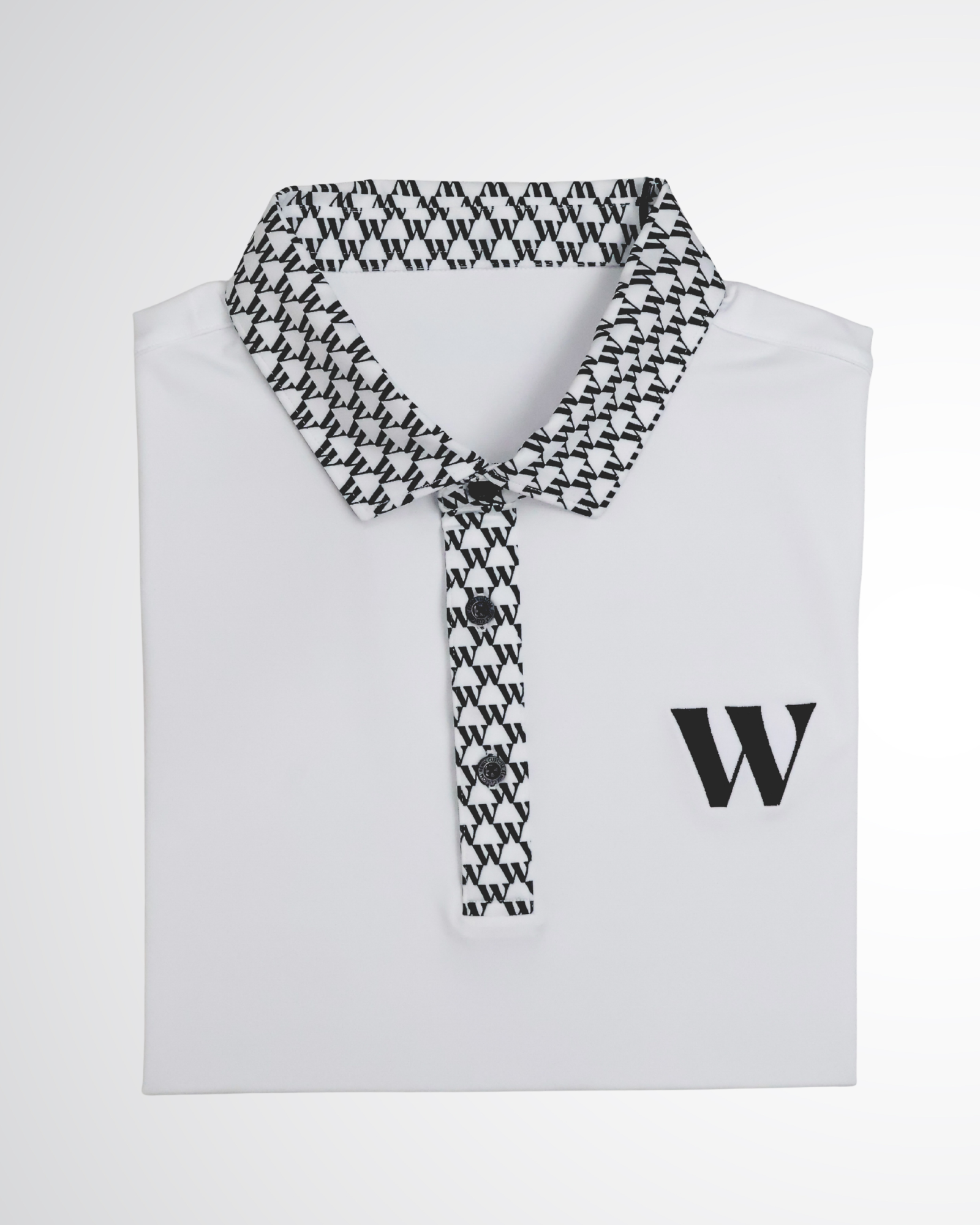 White Waitlist Golf Shirt